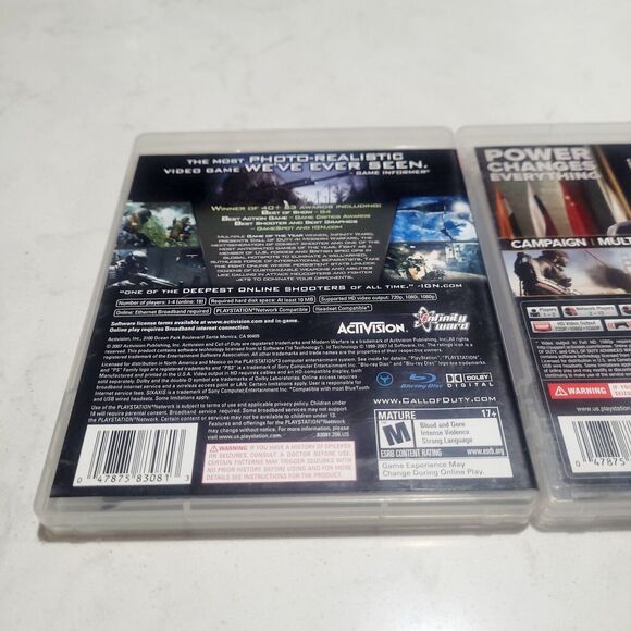 PS3 Game Lot Call of Duty 4 Modern Warfare Advanced Warfare MW3 Playstation CIB - Picture 6 of 14